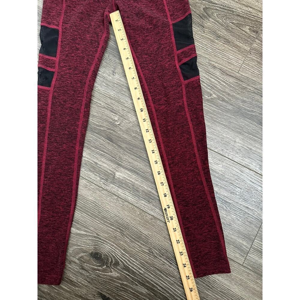 Beyond Yoga Red Space Dye Iconic Silhouette Mesh Details Leggings Size XS - Picture 2 of 7